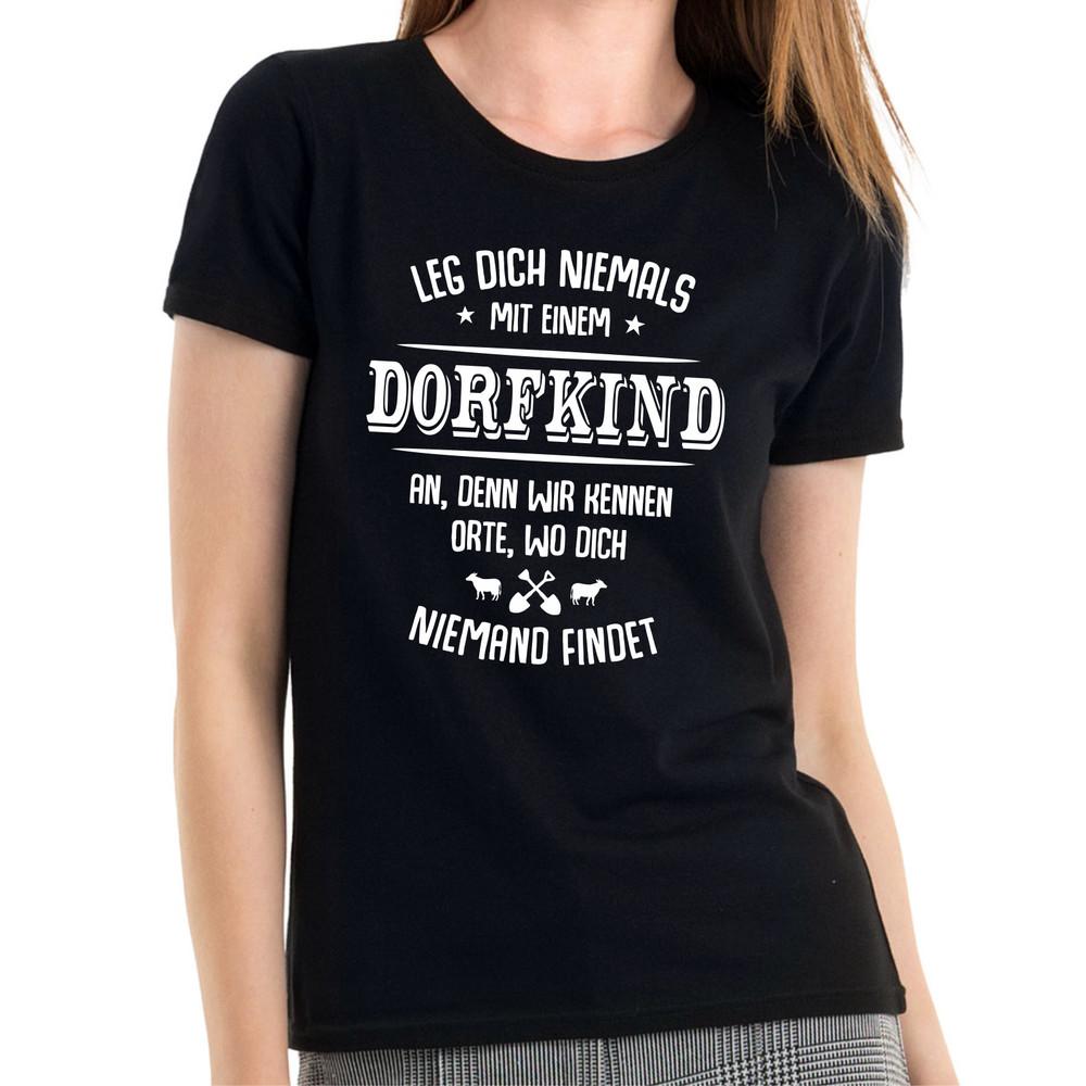Leg Never With A Dorfkind Fun Said Comedy Women Girlie T-Shirt