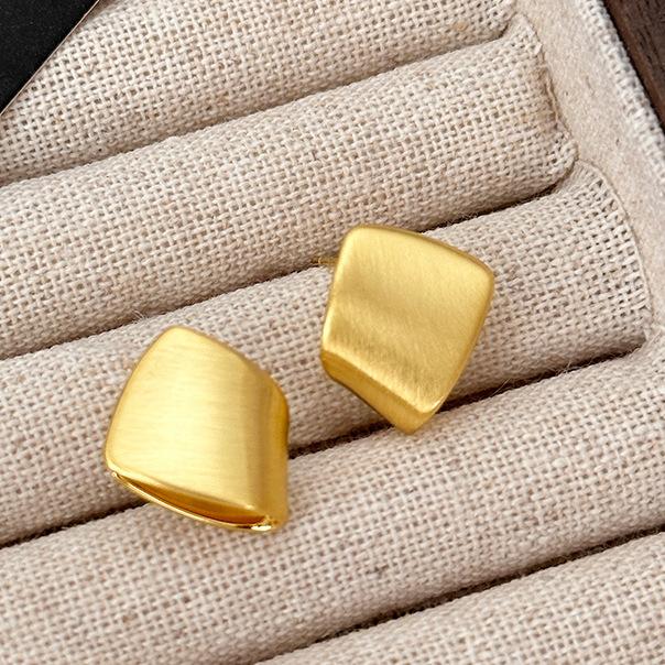 

Винтажные Персонализированные Минималистичные Женские Аксессуары Элегантные Украшения Холодные Геометрические Квадратные Серьги Женские Серьги с Характером и Темпераментом