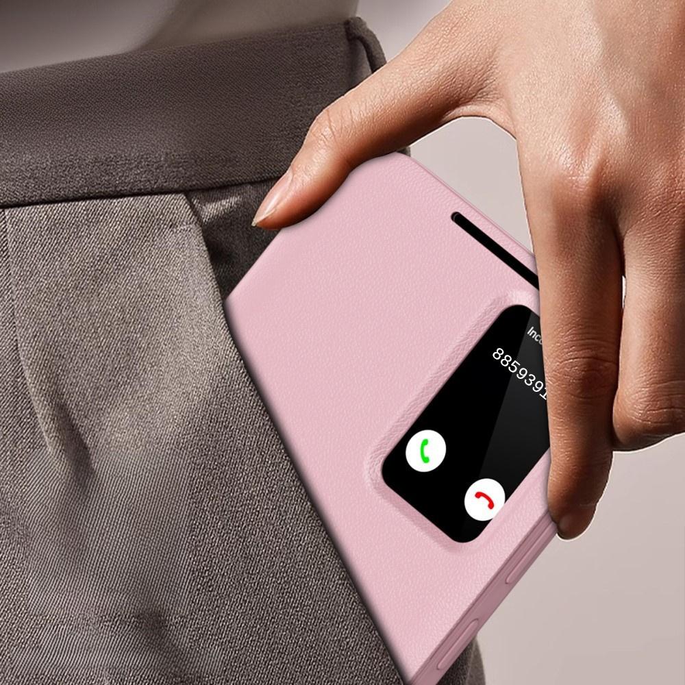 Samsung Galaxy S25+ Plus Smart View Wallet Flip Case, Pink