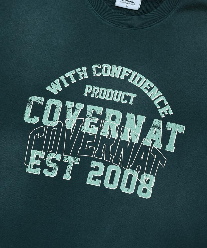 COVERNAT Pigment Crack Sweatshirt The Quiet