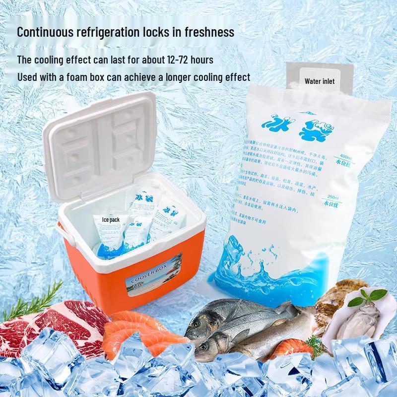Reusable Water Injection Ice Pack for Fast Frozen Delivery and Food Preservation