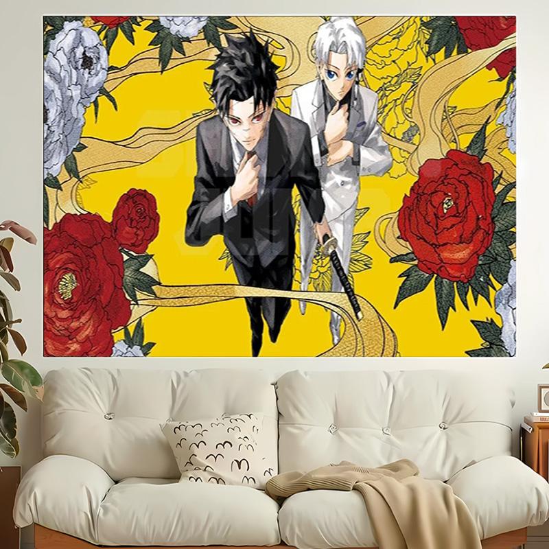 1pc Cool Anime K-Kagurabachi Tapestry, Living Room, Bedroom, Office, Party Decor, Ideal Festive Gift