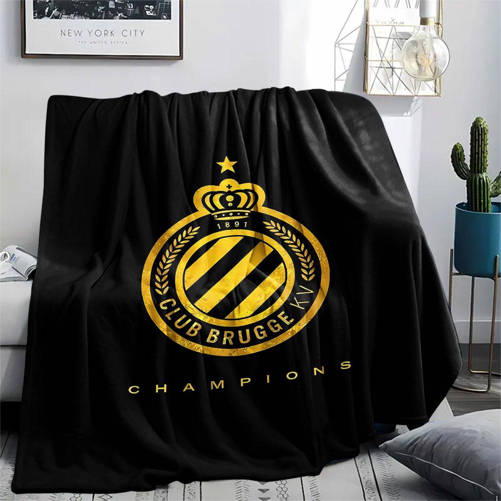 1PC Club Brugge K.V Patterned Flannel Blanket Suitable For All Seasons for Home Decor Warmth and Comfort Gifts Holiday Present