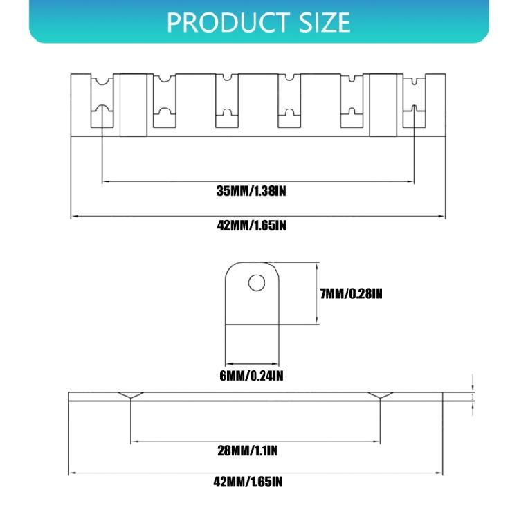 Adjustable Brass Guitar Nut 6 String Electric Guitar Replacement with Key and Base Plate for Enhanced Tuning Stability