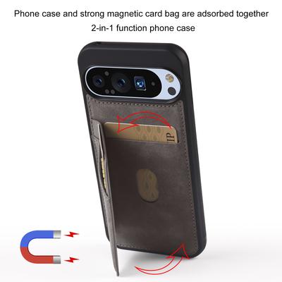 Built-inFlip Leather Case for Google Pixel 10 9 9 8 Pro XL 10A 9A 8A Business Magnetic Flip Wallet Card Phone Cover Etui Coque