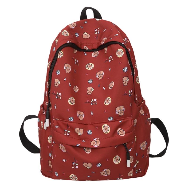 Plecak w kwiaty w stylu japońskim dla dziewcząt - Lekki, Pojemny, Idealny do użytku szkolnego