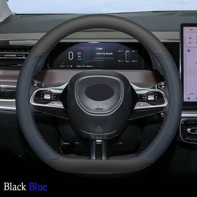 Car Auto Steering Wheel Cover Wrap for GAC Trumpchi E8 E8pro Max 2026 2026 D Type on Steering-Wheel