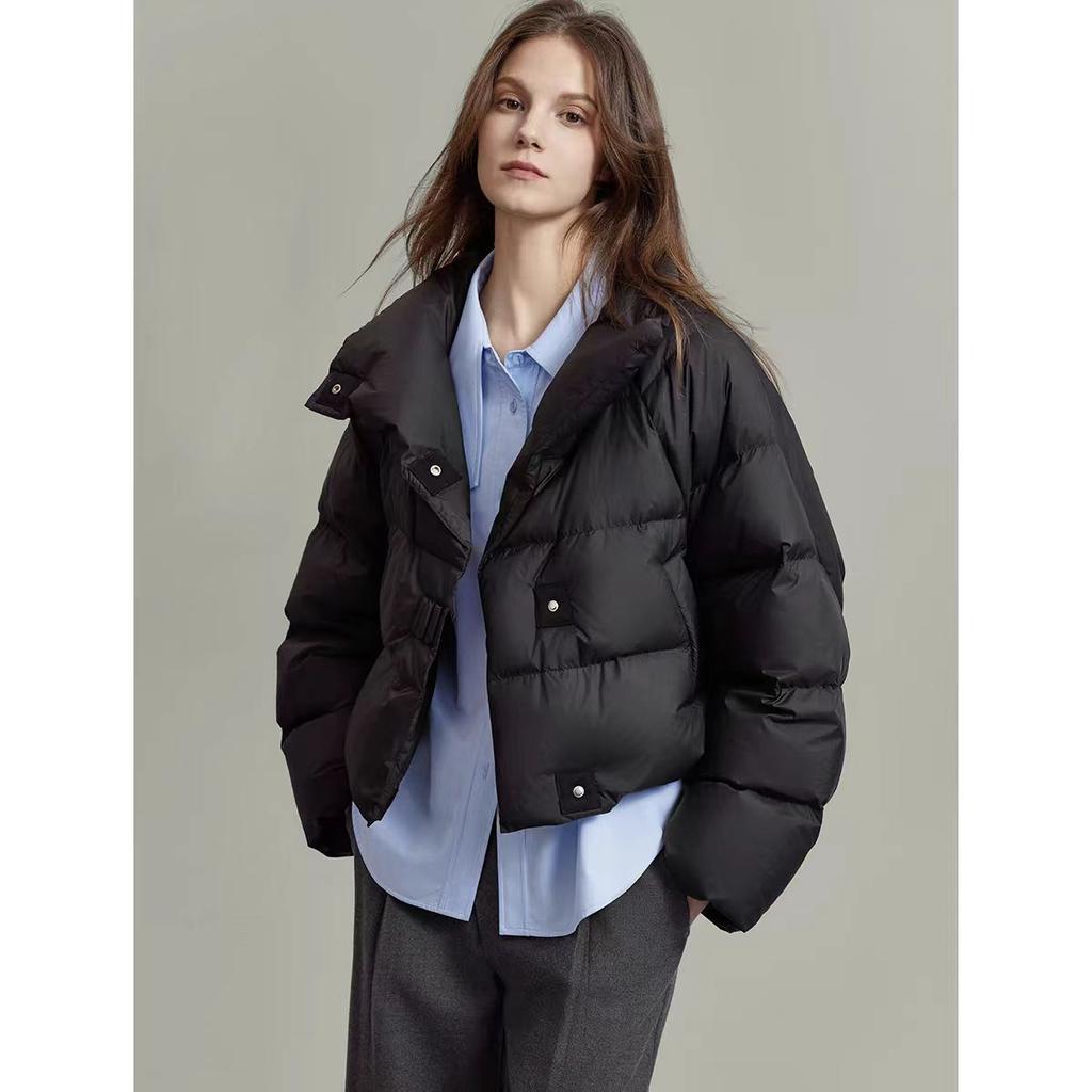 New Winter Women's Coffee Cotton-padded Jacket Coat Short Korean Version of Thick Bread Coat Cotton-padded Cotton-padded Jacket