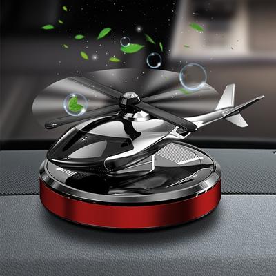 Purify The Interior Of Your Car With This Rotating Air Purifier - A Solar-powered Car Air Purifier And A Helicopter Car Air Freshener.