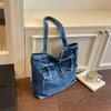 Denim Crossbody Bag Women Shoulder Handbag Large Capacity Tote Bag