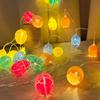 60cm Easter LED Birch Light Tree Decorations For Home Table Easter Egg Ornament Hanging Organic Tree Happy Easter Party Supplies