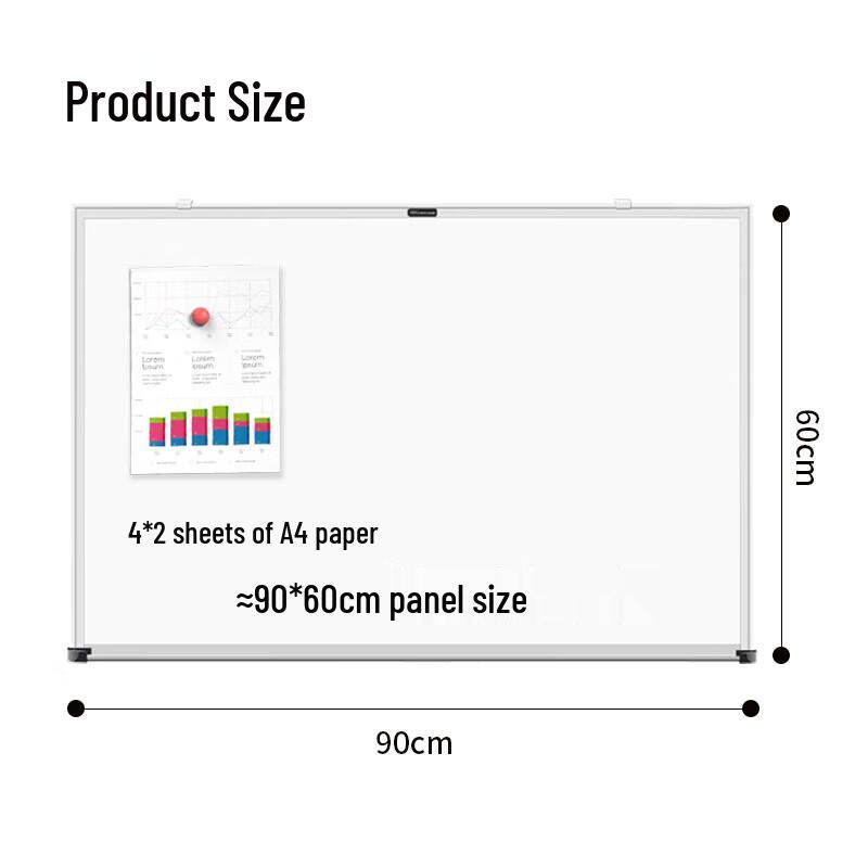 Deli 7844 Magnetic Wall-Mounted Whiteboard