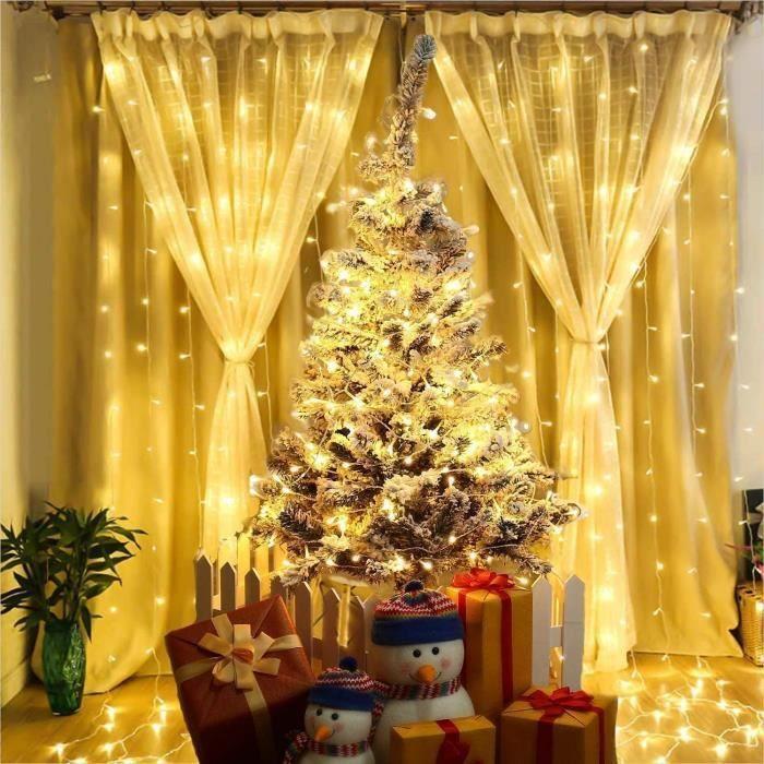 Guirlande lumineuse extérieure - 12m - 120 LED - 8 modes - Blanc chaud - Télécommande