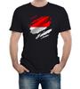 Torn Monaco Flag Men's T-Shirt Country National Football