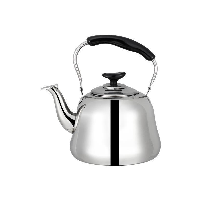 Fortykket rustfritt stål lydkjel for husholdningsgass- og induksjonskomfyrer, stor kapasitet