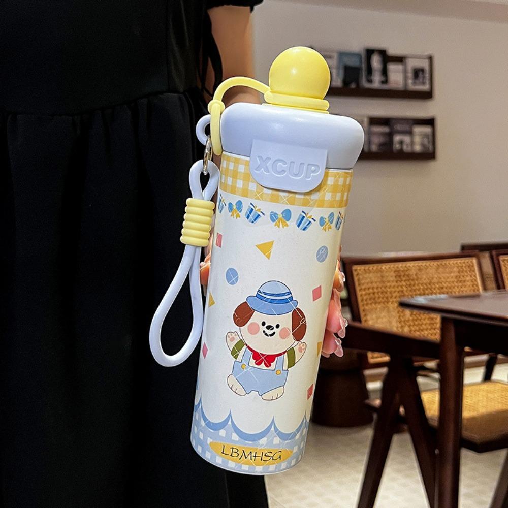 

Large Capacity Vacuum Cup Cartoon Pattern Insulated Cup New Coffee Cup Gift жовтий