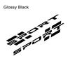 2PCS Car Body Side Skirts Sport Letters Stickers Vinyl Film Decals PVC Self-adhesive Car Body Exterior Decoration Accessories