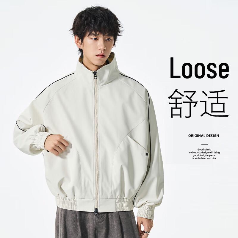 

VUUG Men s Solid Lapel Casual Jacket S