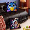 Cartoon Space Astronaut Cushion Cover Inches Farmhouse Decor Home Throw Pillow Covers For Couch Decorations