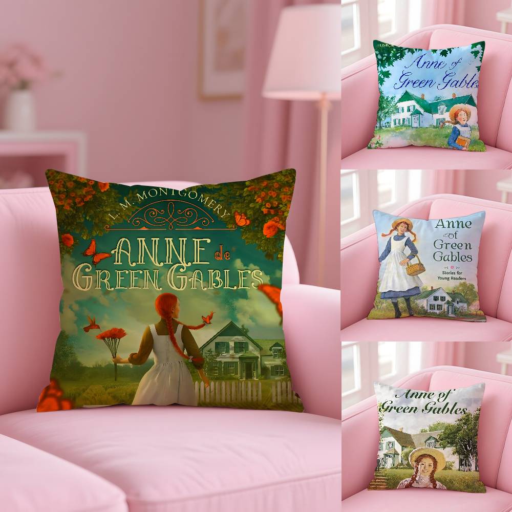 Anne Of G-Green Gables Pillow Case Pattern Printed Pillowcase For Living Room Sofa Cushion Cover & Bedroom Decor