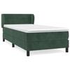 3127538 vidaXL Divan Bed with Mattress Dark Green 100x200 Cm