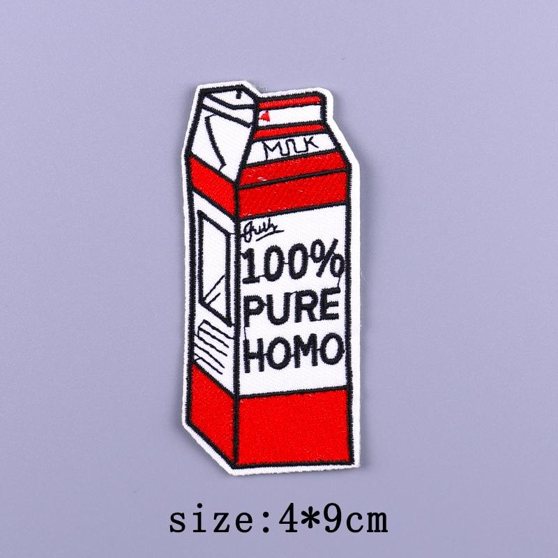Punk Patch Iron On Embroidered Patches For Clothing Thermoadhesive Patches On Clothes Rock Biker Patch For Clothes Hook Loop