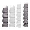 Multi-layer Storage Hanging Bag Miscellaneous Organizer Plastic Over Door Hanger with Pockets Home Organization Tool