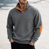 Men's Knit Long Sleeve Crewneck Sweatshirt for Casual Daily Wear