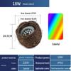 Luz de Árvore em Ninho de Pássaro de Rattan LED Colorida 18W