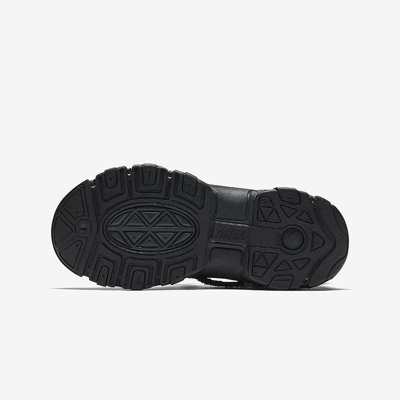 Anta Kids Warm Bear Trendy Fashion Thickened Non-Slip Warm Mid-Top Casual Shoes Kids Casual Shoes Black White A22446901-6