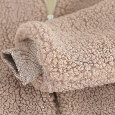 Mom's Hooded Winter Coat with Fleece Lining, Thickened Lamb Wool & Grandma's Cotton Jacket for Middle-Aged and Elderly Women