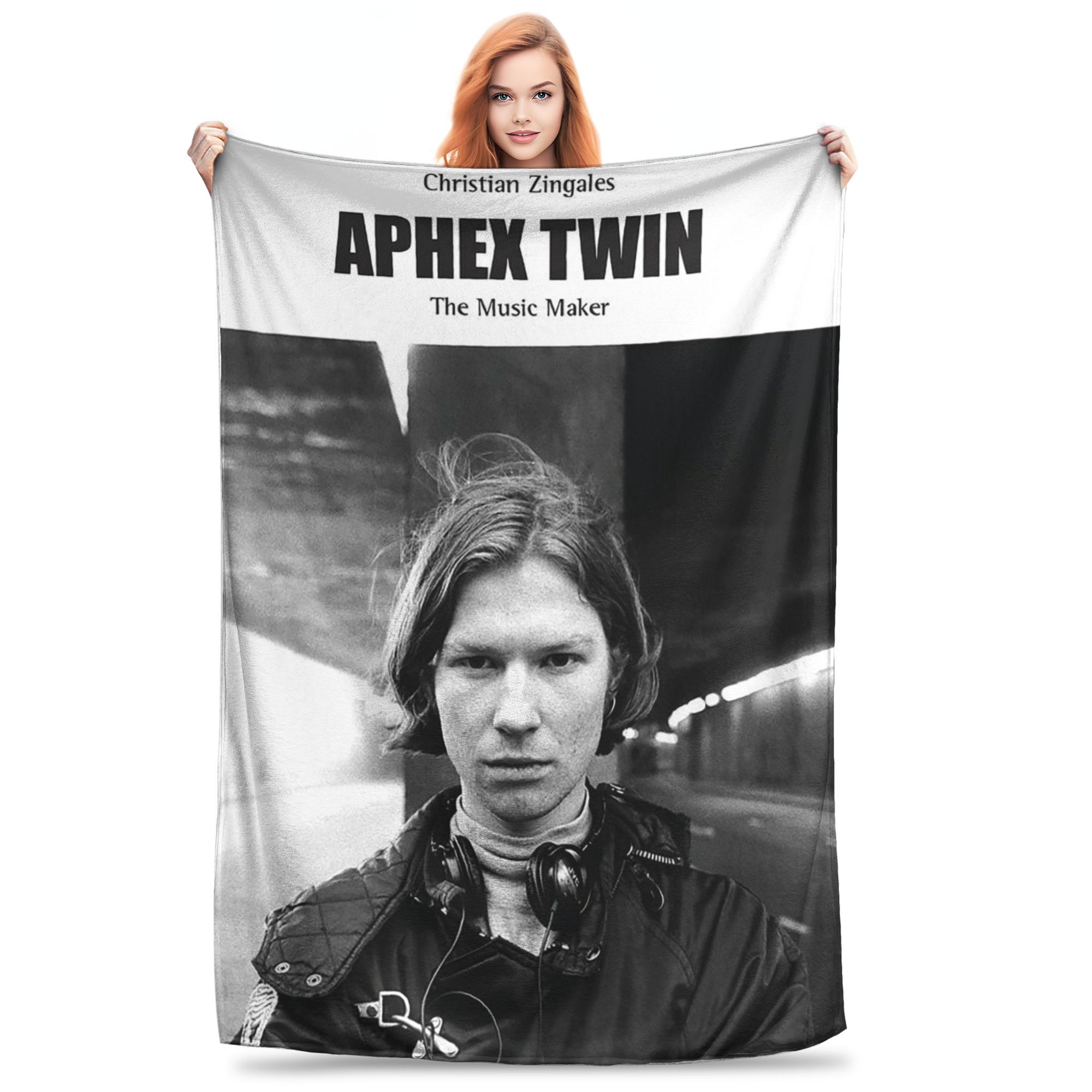 

Aphex Twin Richard D James Music Blankets Warm Fleece Sofa Throw Blanket for Home Bedroom Travel Throws Bedspread Quilt 80x120cm