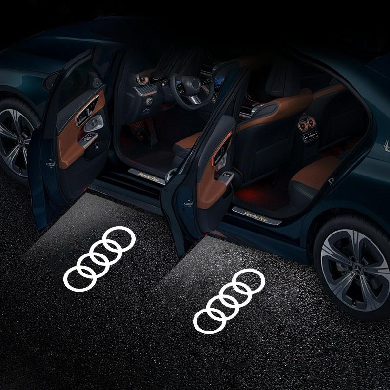 Led Car Door logo Welcome Light For Audi RS3 RS4 RS5 RS6 RS7 RS8 8V 8P 8L A6 C5 C6 C7 A5 A7 A8 Q3 Q5 Q7 TT S3 S6 Quattro