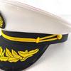 Navy Sailor LED Light-Up Embroidered Captain's Hat for Festivals and Performances