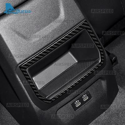 Real Soft Carbon Fiber Sticker for BMW F40 F44 1 2 Series 2024 LHD RHD Car Rear Outlet Air Vent Cover Trim