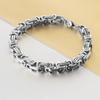 8mm Herenarmband - Duurzame 304 Roestvrij Staal Boxketting, 18K Goudkleurig Gecoat, Hip Hop Stijl, Geschikt voor Casual Outfits