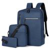 Li Shen Men's Multi-functional Business Commuter Backpack 3-Piece Set