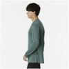 Mizuno Running Wear Quick Dry Long Sleeve Aurora Sweat Absorbent Quick Drying Reflective Print J2MAA520 Evergreen T-Shirt Men's