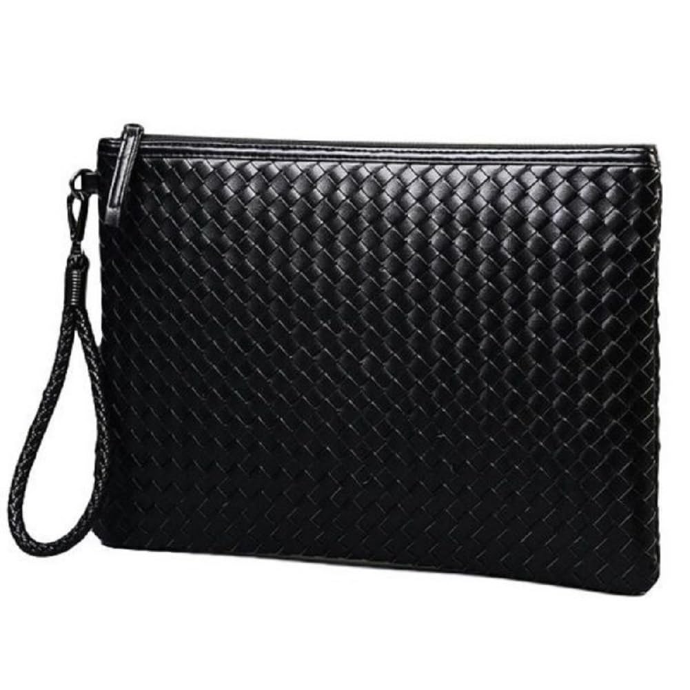 

Braided Leather Clutch Second 3 L [cmy select] Men s Bag, Bag, Sizes, Black,