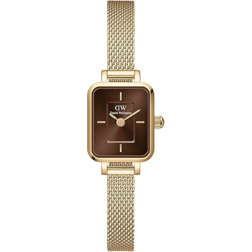 Daniel Wellington Quadro Mini 15.4x18.2 Evergold G Amber Women s Watch Elegant Simple Design