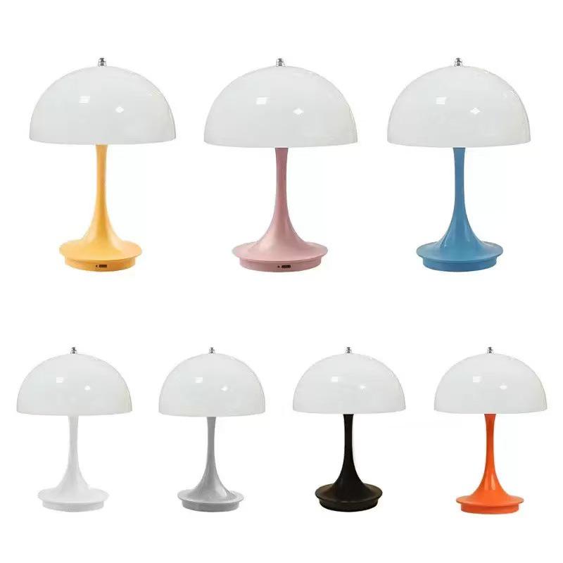 Rechargeable Nordic Flower Bud Touch Night Light - Eye-Friendly Table Lamp for Bedroom & Study