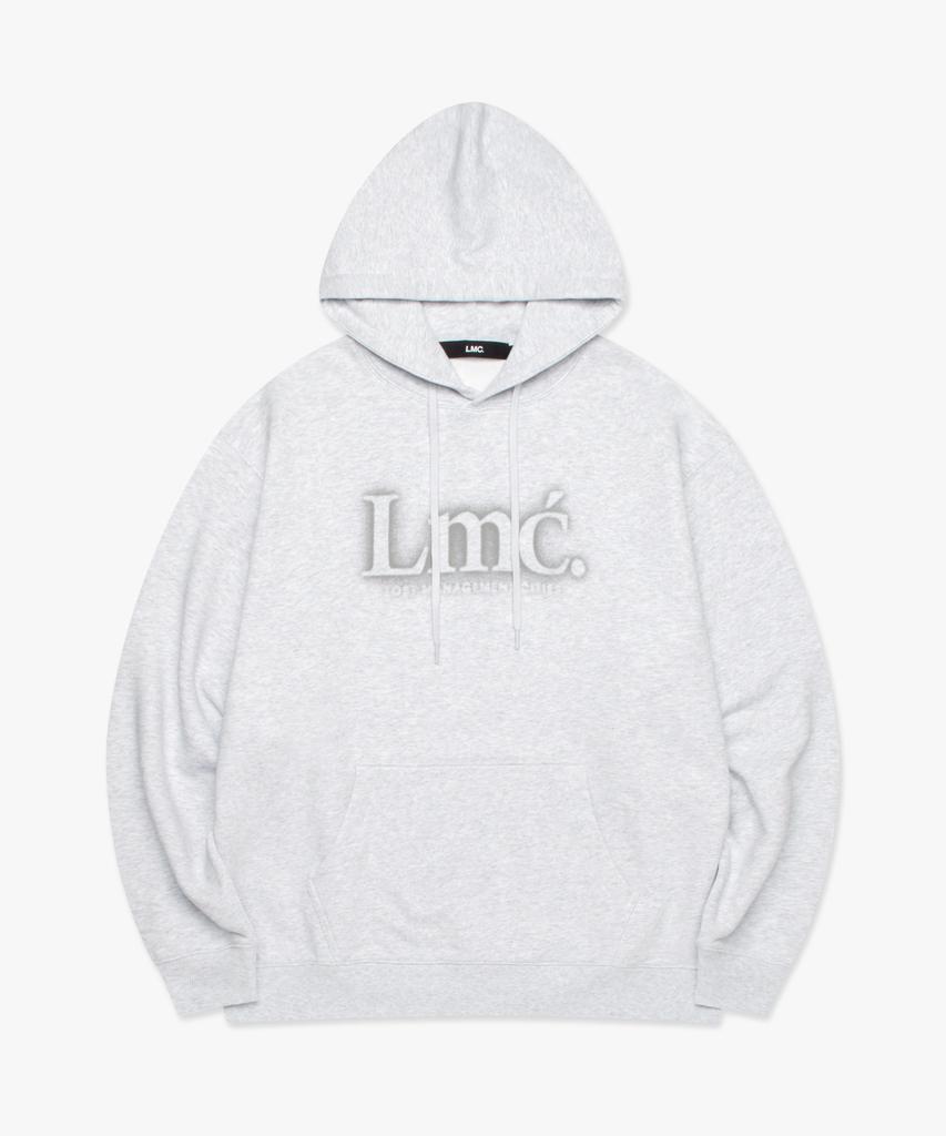Blur Serif Hoodie Light Heather Gray