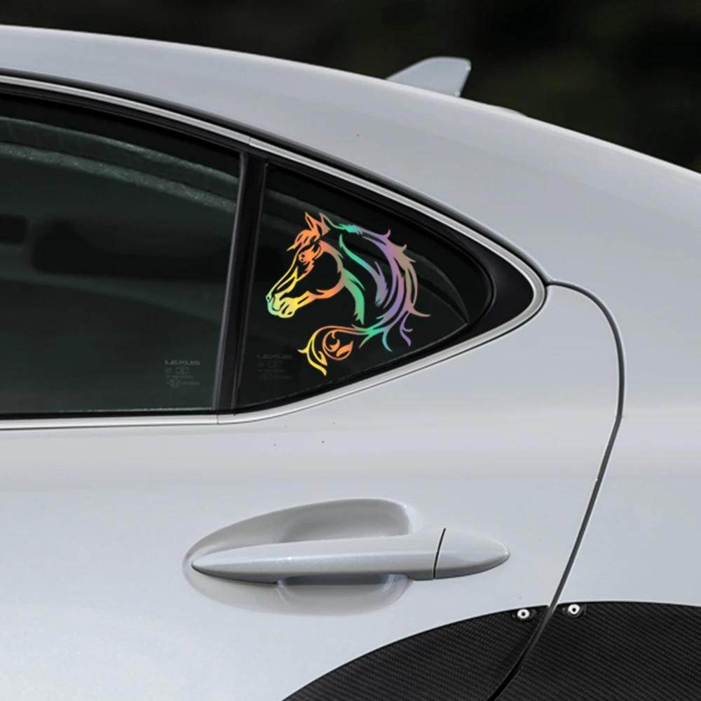 Horse Head Art Sticker Car Stickers Vinyl Decor Decal For Automobile Motorcycle Windows Trucks Bumper Auto Tuning Accessories