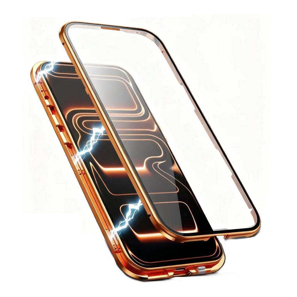 For Samsung Galaxy S26 S25 S24 S23 S22 Ultra Plus Case Metal Alloy Magnetic 360° Full Surround Screen HD Tempered Glass Protection Cover
