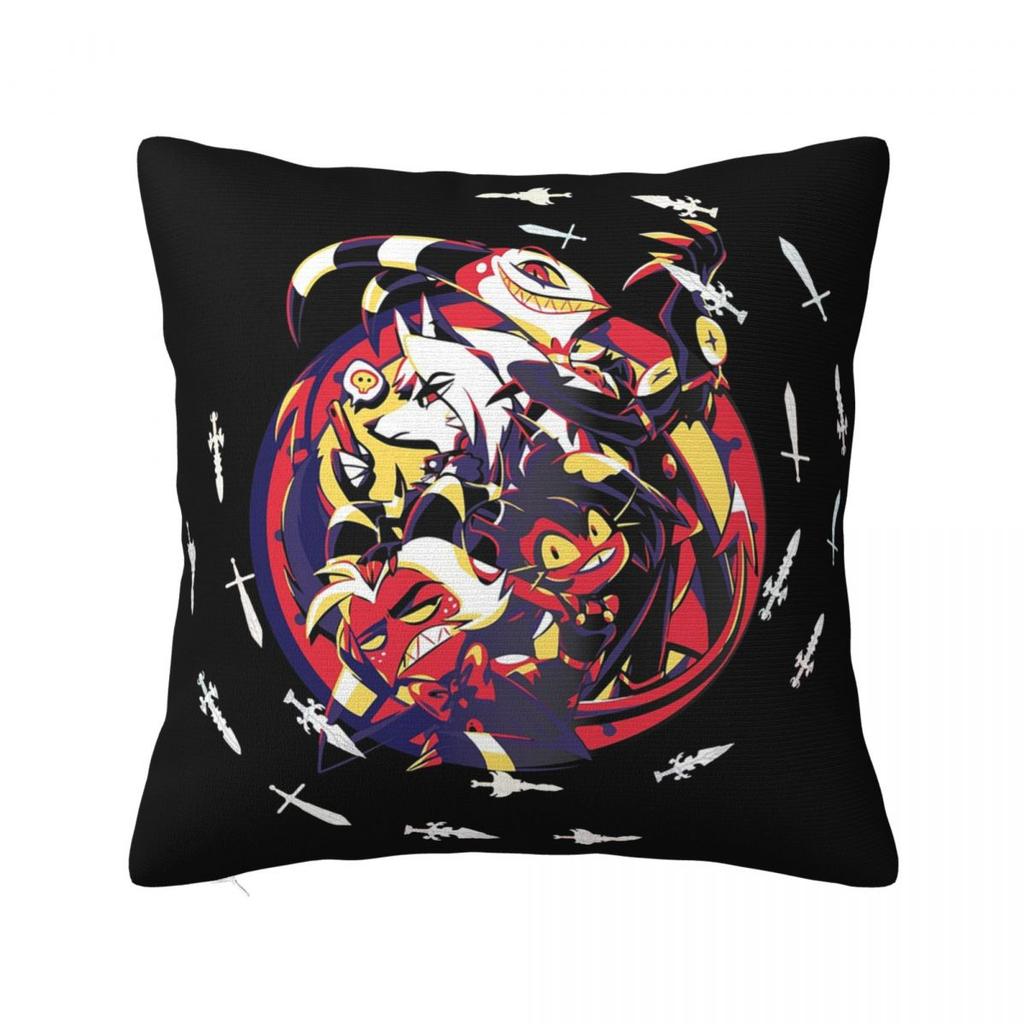 Helluva Boss Cartoon Square Pillowcase Cushion Cover Pillow Case Throw Pillow Cover for Home Bedroom Car