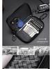 Men's Knitted Leather Car Key Pouch - Large Capacity Zipper Key Holder with Portable Keychain
