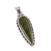 Natural Ocean Jasper Gemstone 925 Solid Sterling Silver Gift Pendant 1.75" S0e19