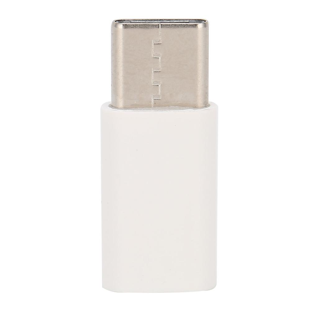 ABS   USB to TypeC Transfer Adapter Convert Plug and Play Connector Fast Charging(White(  Sign) )