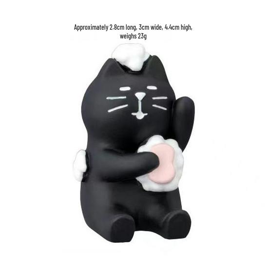 

ZAKKA Trendy Japanese Cat Bathhouse Foot Soak Blind Box DIY Resin Scene Decoration.
