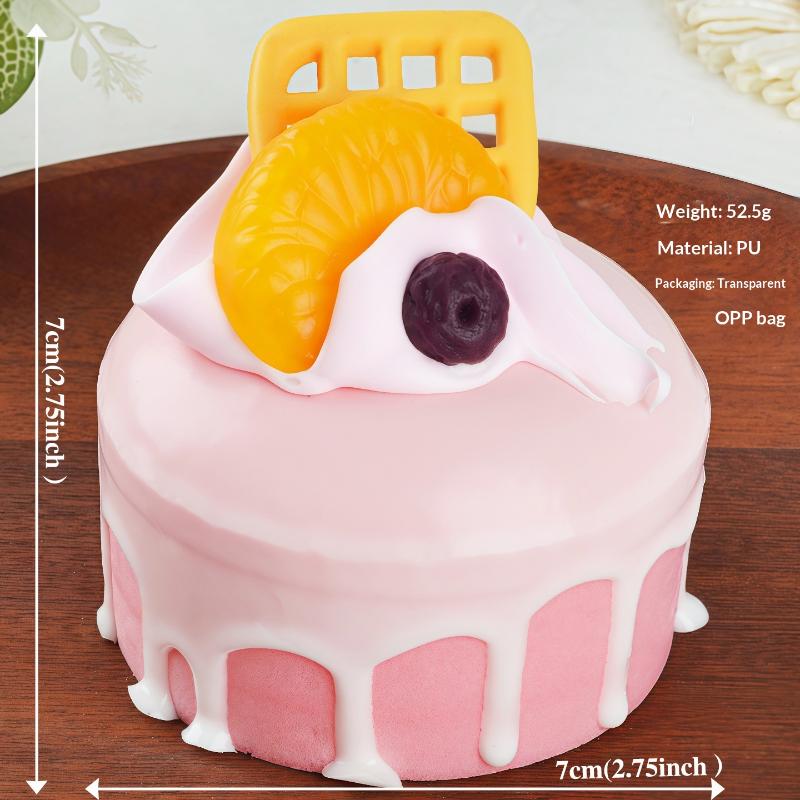 1 Pieza Pastel Falso Sabor Suave Modelo de Pastel Accesorios de Simulación Modelo de Comida Decoración de Gabinete Accesorios de Boda Decoración a Escala